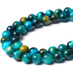 Tiger eye turquoise blue 6mm Tiger eye turquoise blue 6mm
