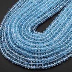 Topaz Blue Faceted 2 mm