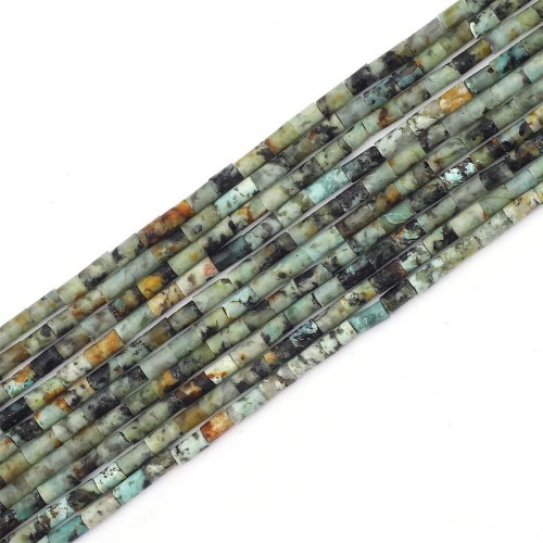 African Turquoise Tube 4X2  mm