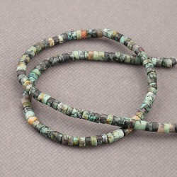 African Turquoise Spacer Heishi 2X4 mm African Turquoise Spacer Heishi 2X4 mm