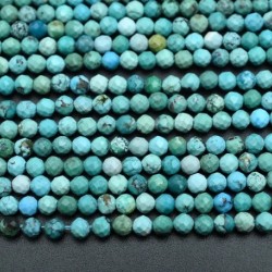 Light Turquoise Natural Faceted 3 mm