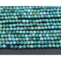 ТЮРКОАЗ СВЕТЪЛ  НАТУРАЛЕН ФАСЕТИРАН 3 мм