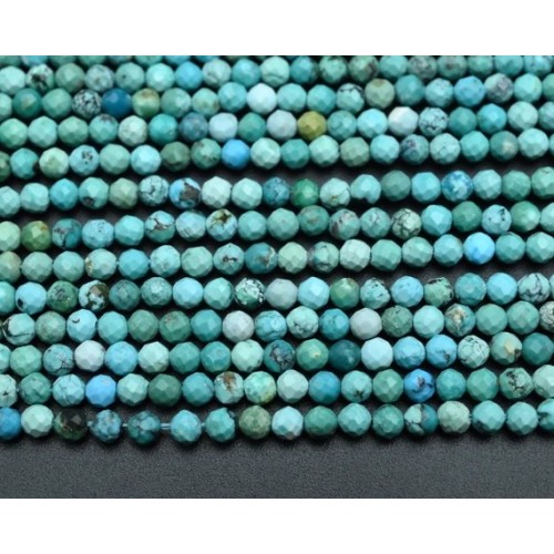 ТЮРКОАЗ СВЕТЪЛ  НАТУРАЛЕН ФАСЕТИРАН 3 мм