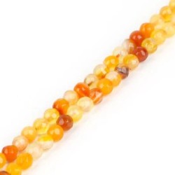 Agate Yellow Faceted 3mm