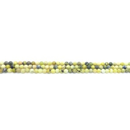 JASPER Lime Faceted 3 mm JASPER Lime Faceted 3 mm