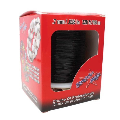 STRETCH MAGIC .7MM BLACK 100 METER SPOOL
