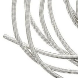 French Wire Hard Rhodium Colour 1.7 mm French Wire Hard Rhodium Colour 1.7 mm