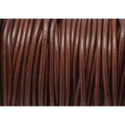 Кръгла кожа 5,0mm кафява Кръгла кожа 5,0mm кафява