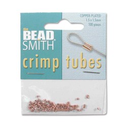 TUBE CRIMP 1.5 X 1.5 MM COPPER PLATE- CD/100 PCS TUBE CRIMP 1.5 X 1.5 MM COPPER PLATE- CD/100 PCS