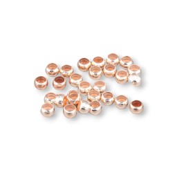 CRIMP BEAD 4mm Rose Gold 5 g