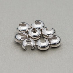 CRIMP COVER 3mm Stainless Steel316L  10pcs CRIMP COVER 3mm Stainless Steel316L  10pcs