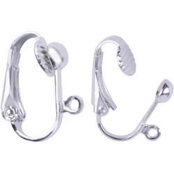 КЛИПС за обеци сребрист