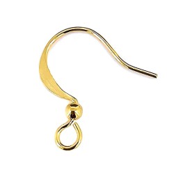 EARRING HOOKS Fine Stainless Steel Gold EARRING HOOKS Fine Stainless Steel Gold