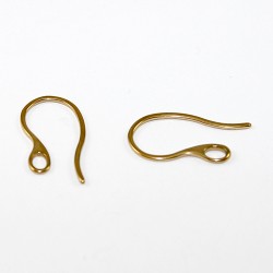 EARRING HOOKS Casting Stainless Steel Gold Colour EARRING HOOKS Casting Stainless Steel Gold Colour