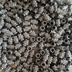 Stainless Steel Engraved Tube Beads 4X2 mm 10 pcs. Stainless Steel Engraved Tube Beads 4X2 mm 10 pcs.