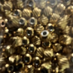 Stainless Steel Engraved Beads Gold 2X2.5 mm 10 pcs. Stainless Steel Engraved Beads Gold 2X2.5 mm 10 pcs.
