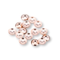 Bead Cap Fine Stainless Steel 316L Rose Gold Colour 5 mm 50 pcs Bead Cap Fine Stainless Steel 316L Rose Gold Colour 5 mm 50 pcs