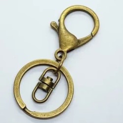 SPLIT RING 30 mm WITH CLASP BRASS ANTIQUE SPLIT RING 30 mm WITH CLASP BRASS ANTIQUE