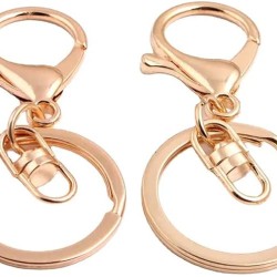 SPLIT RING 30 mm WITH CLASP ROSE GOLD COLOUR SPLIT RING 30 mm WITH CLASP ROSE GOLD COLOUR