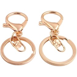 SPLIT RING 30 mm WITH CLASP ROSE GOLD COLOUR SPLIT RING 30 mm WITH CLASP ROSE GOLD COLOUR