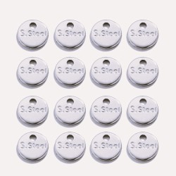 Logo ø 6 mm Stainless Steel 316 L W/stamp "S.Steel" Logo ø 6 mm Stainless Steel 316 L W/stamp "S.Steel"