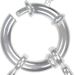 SPRING RING CLASP 16 mm Silver Plated SPRING RING CLASP 16 mm Silver Plated