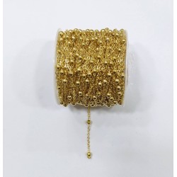 Chain Ball Stainless Steel 1.6 mm Gold Colour
