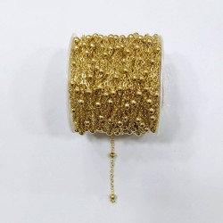 Chain Ball Stainless Steel 1.6 mm Gold Colour