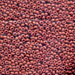 ROUND ROCAILLES 8/0 opaque terracotta matted 13600M ROUND ROCAILLES 8/0 opaque terracotta matted 13600M
