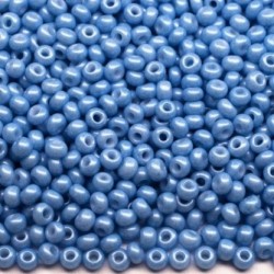 ROUND ROCAILLES  11/0  Opaque Luster Blue 16936