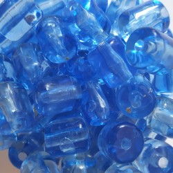 Acrylic Beads Tubes 11X19.5 mm blue transparent Acrylic Beads Tubes 11X19.5 mm blue transparent