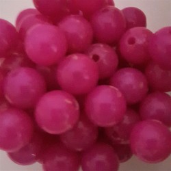 Acrylic Beads Round 10mm Fucsia Acrylic Beads Round 10mm Fucsia
