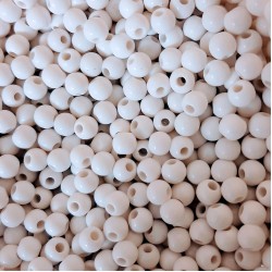 Acrylic Beads Round 6mm White Acrylic Beads Round 6mm White
