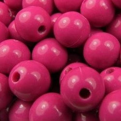 Acrylic Beads Round 8mm Fucsia Acrylic Beads Round 8mm Fucsia