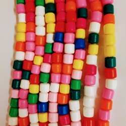 Polymer Clay Tube ~6X6 mm Mix Polymer Clay Tube ~6X6 mm Mix