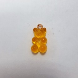 Gummy Bear Pendant Dark Yellow Gold Eyelet Gummy Bear Pendant Dark Yellow Gold Eyelet