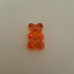 Gummy Bear Bead (Horizontal Hole) Orange Gummy Bear Bead (Horizontal Hole) Orange