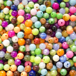 Acrylic Beads Round 8 mm Mix Acrylic Beads Round 8 mm Mix