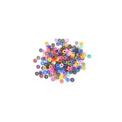 Polymer Clay Washer Heishi ~4mm 500 pcs. colour mix Polymer Clay Washer Heishi ~4mm 500 pcs. colour mix