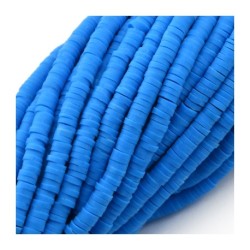 Polymer Clay Washer Heishi ~4mm blue Polymer Clay Washer Heishi ~4mm blue