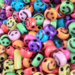 SMILEY ROUND 6 mm COLOUR MIX SMILEY ROUND 6 mm COLOUR MIX