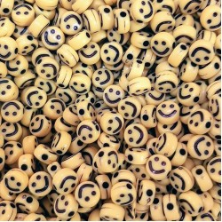 SMILEY ROUND 6 mm  YELLOW SMILEY ROUND 6 mm  YELLOW