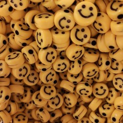 SMILEY ROUND 10mm YELLOW SMILEY ROUND 10mm YELLOW