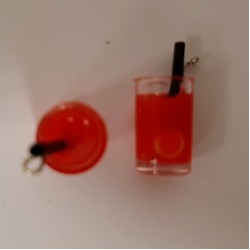 Red Jus  Glass With Straw Red Jus  Glass With Straw