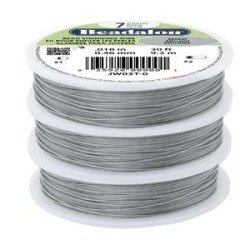 BEADALON 7STRD WIRE .010 BRIGHT 30FT  BEADALON 7STRD WIRE .010 BRIGHT 30FT