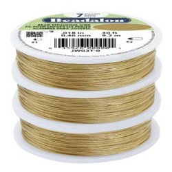 BEADALON 7STRD .012 GOLDCLR 30FT BEADALON 7STRD .012 GOLDCLR 30FT