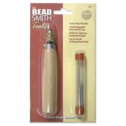 4 PIECE BEAD REAMER SET WITH WOODEN HANDLE 4 PIECE BEAD REAMER SET WITH WOODEN HANDLE