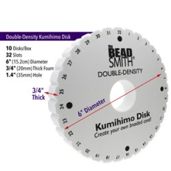 Кумихимо диск 6 In (15см)  дебел (2см)/ 3,5 сm диаметър на отвора Кумихимо диск 6 In (15см)  дебел (2см)/ 3,5 сm диаметър на отвора