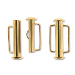 GOLD PLATE SLIDE BAR CLASP 21.5MM GOLD PLATE SLIDE BAR CLASP 21.5MM