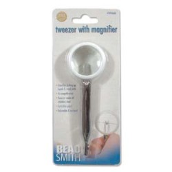 TWEEZER WITH MAGNIFIER TWEEZER WITH MAGNIFIER